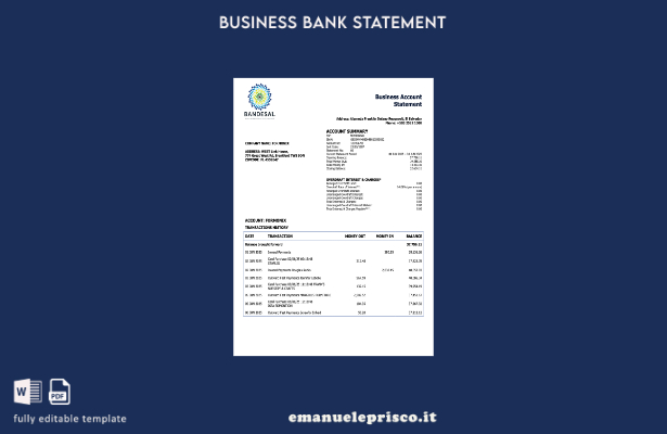 stile verificato organizzazione Salvador Bandesal che controlla l'estratto conto